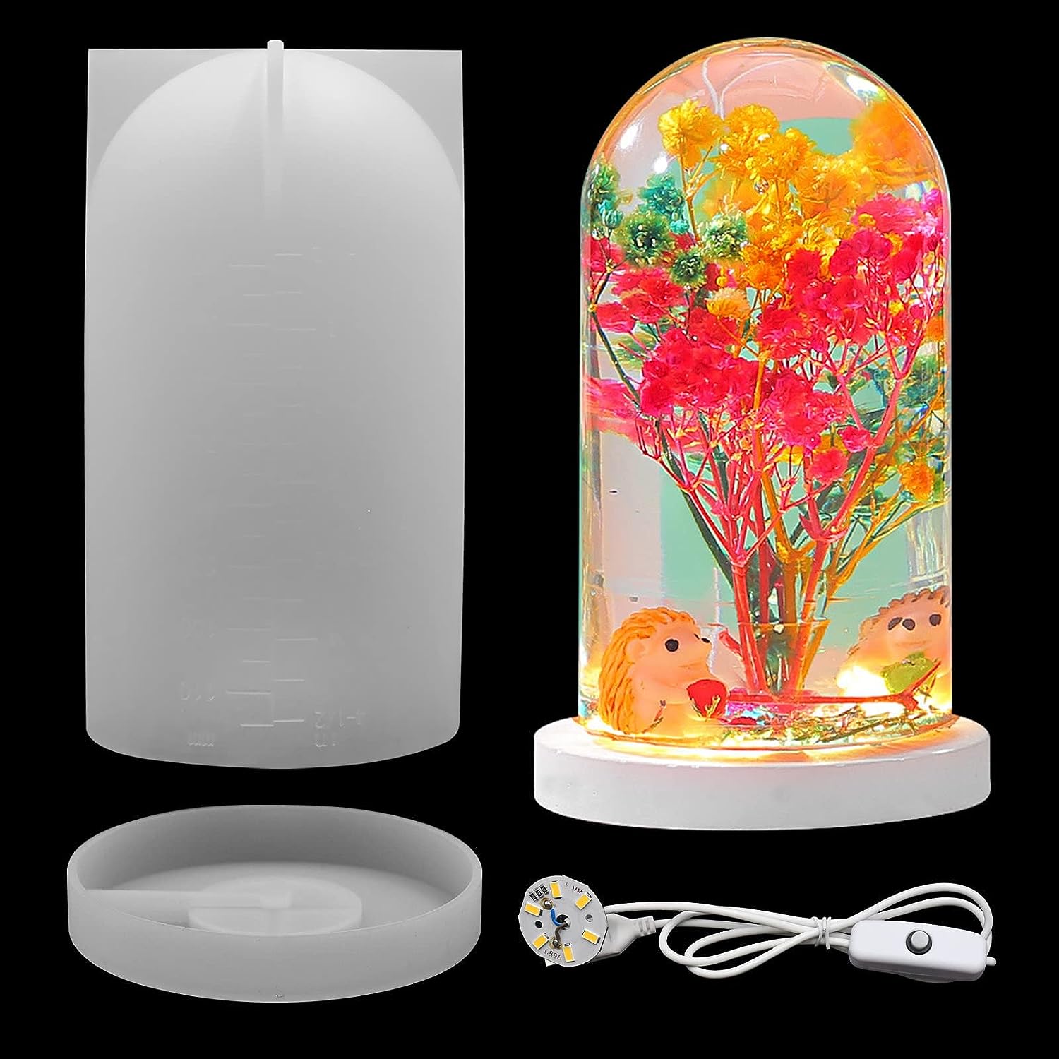 DIY Crystal Epoxy Resin Mold L - Resin Ocean Wave Mold ulasan dan harga