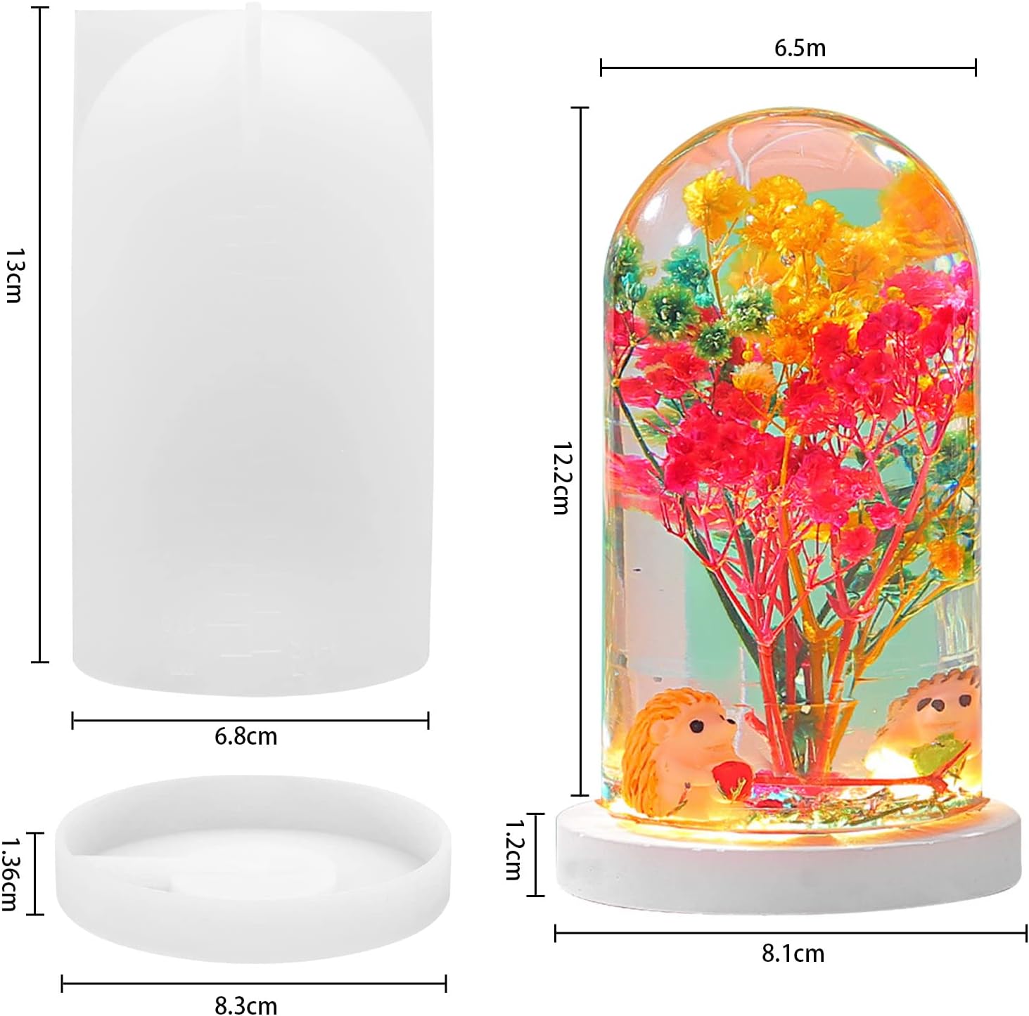 DIY Crystal Epoxy Resin Mold L - Resin Ocean Wave Mold ulasan dan harga