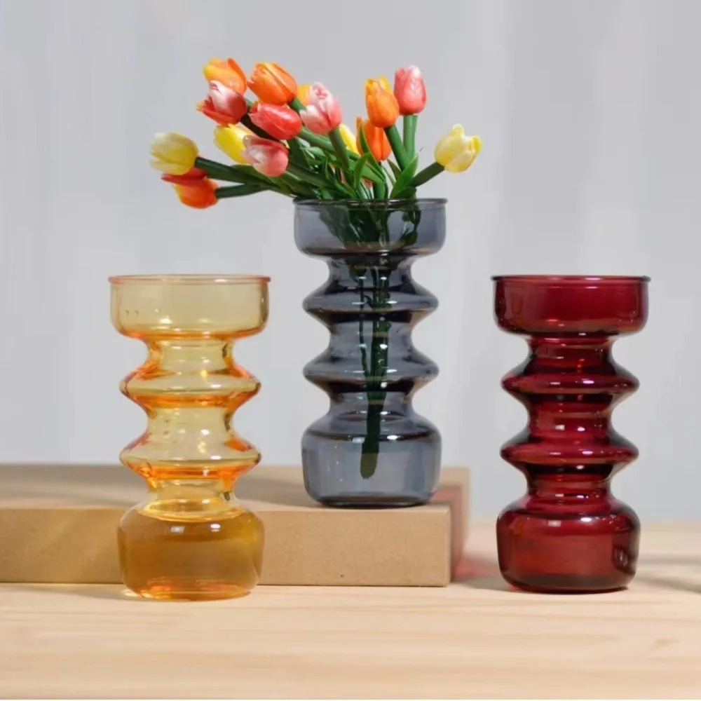 Colorful Vases Glass Ornaments - Dried Flower Bulk ulasan dan harga