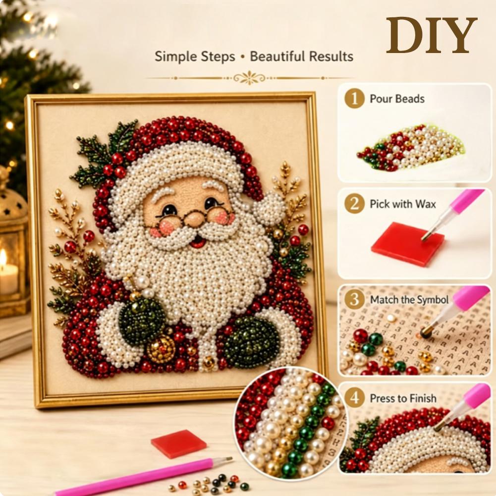 Christmas Santa Claus Pearl Ar - Resin Craft Kit ulasan dan harga