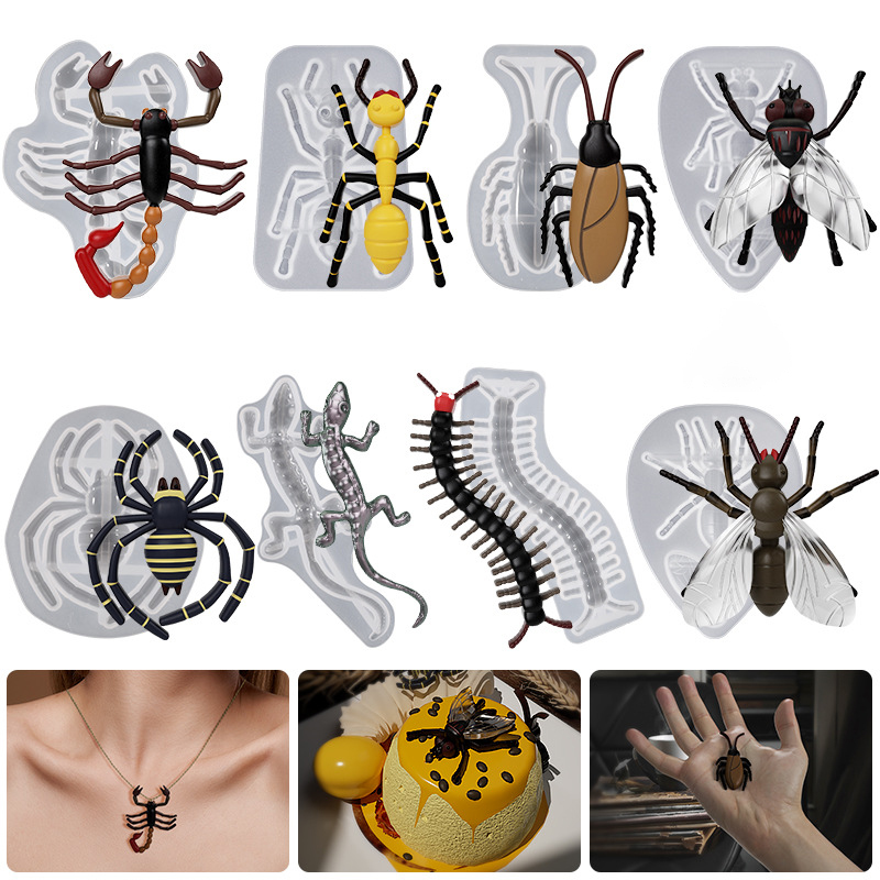 3D Lizard Silicone Molds Spide - Resin Ocean Wave Mold ulasan dan harga