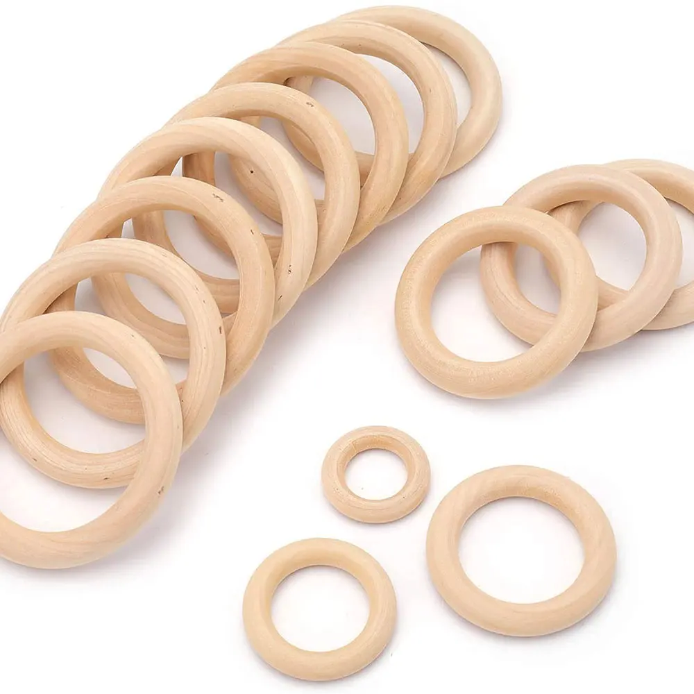 Unfinished Solid Wooden Rings  - Wood Ring Blank ulasan dan harga