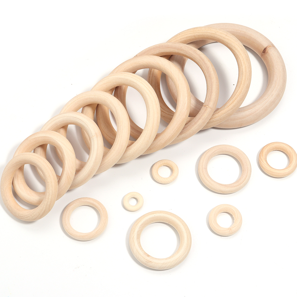 Unfinished Solid Wooden Rings  - Wood Ring Blank ulasan dan harga