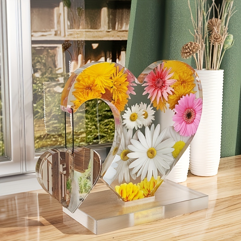 1 set of DIY heart-shaped phot - Resin Ocean Wave Mold ulasan dan harga