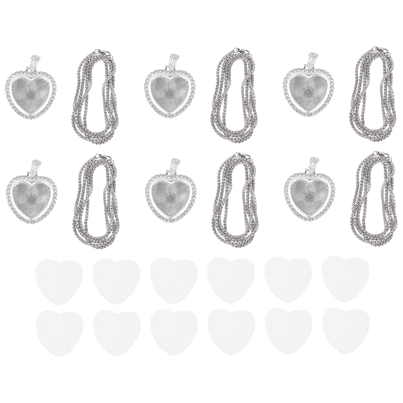 FAST-48Pcs Sublimation Rhinest - Bezels Set Pendant ulasan dan harga
