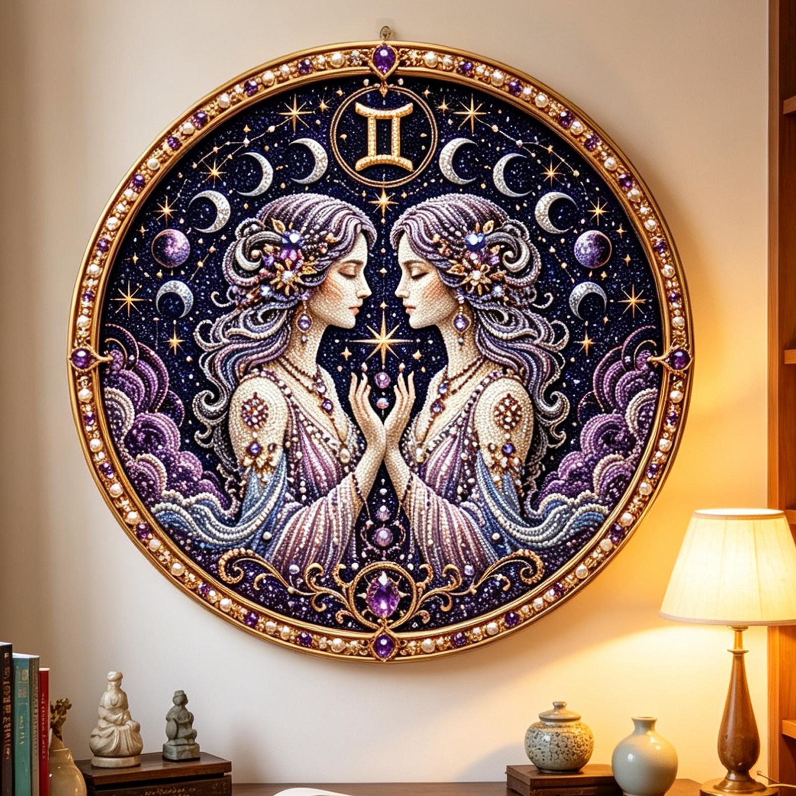 12 Zodiacs Signs Pearl Art Kit - Resin Craft Kit ulasan dan harga