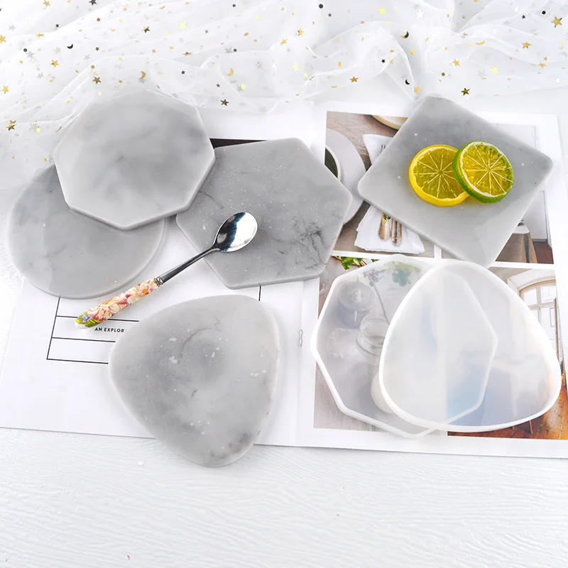Multi-style Geometric Coaster  - Coaster Mold Round ulasan dan harga