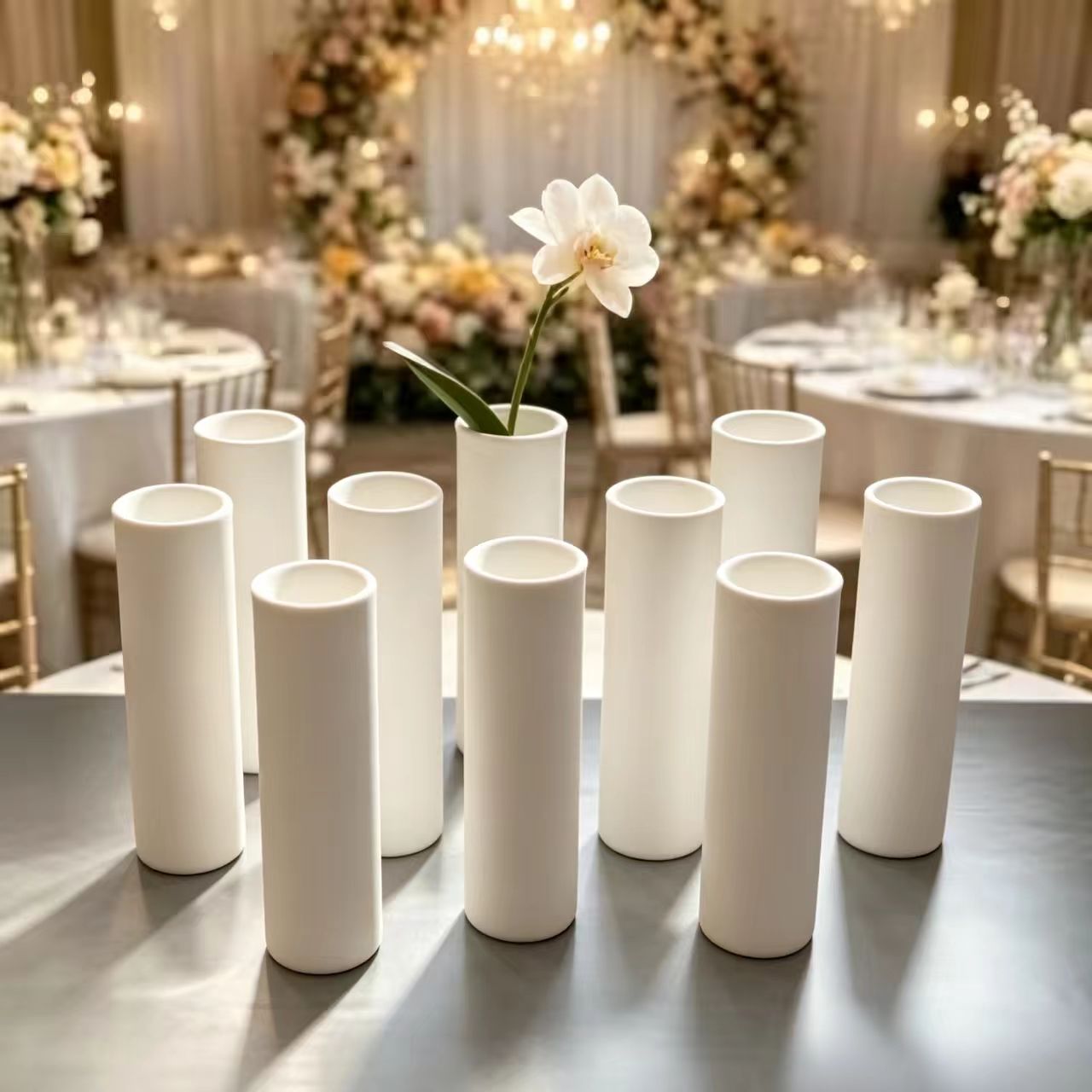 12pcs Clear Plastic Cylinder V - Dried Flower Bulk ulasan dan harga