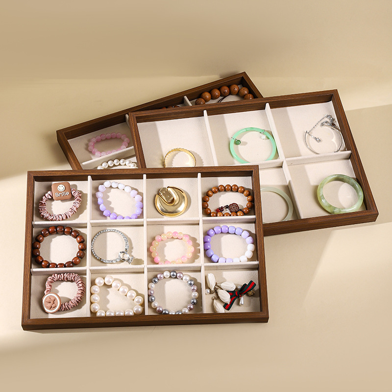 Walnut Wood Jewelry Display Tr - Wood Ring Blank ulasan dan harga