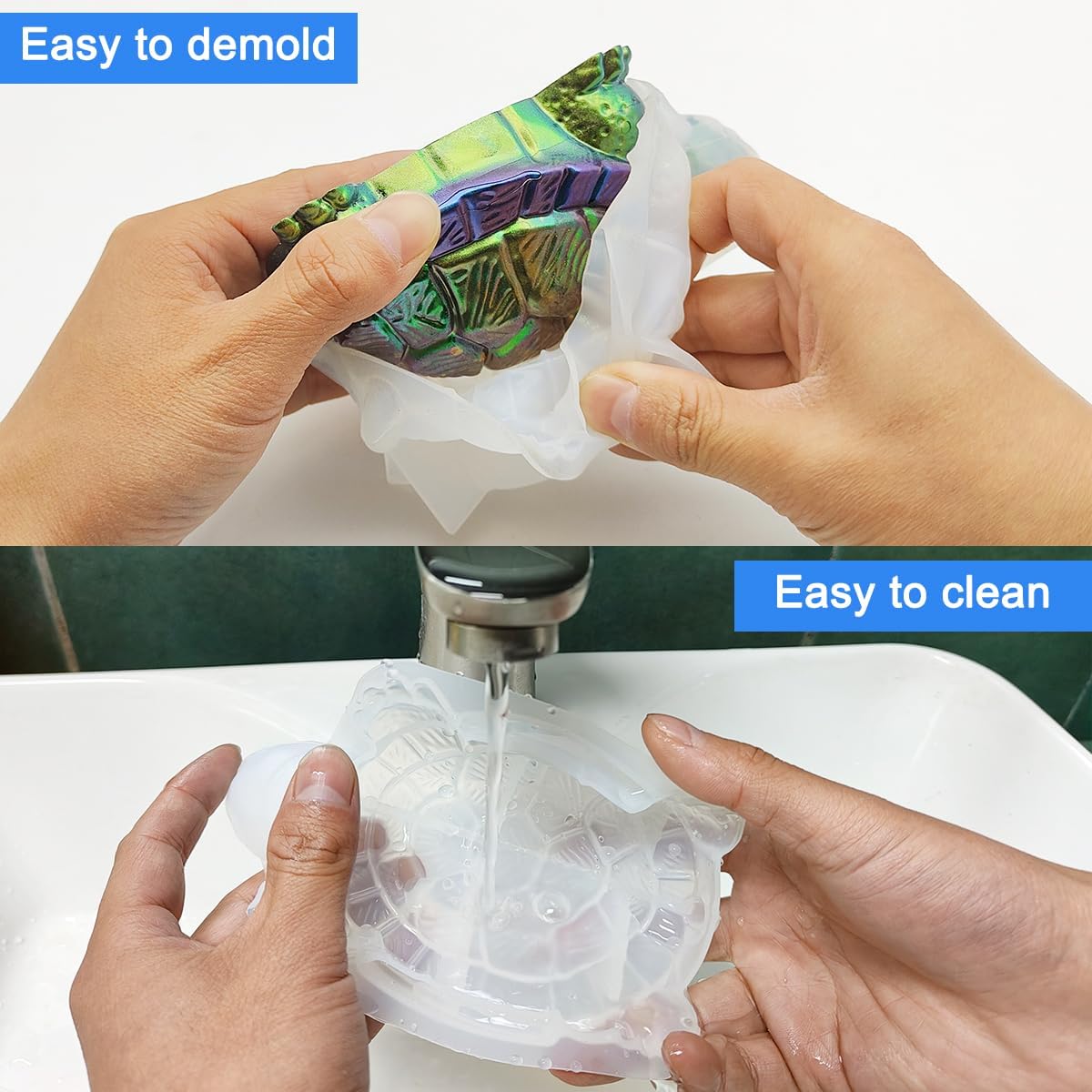 3D Tortoise Resin Molds Thick  - Resin Ocean Wave Mold ulasan dan harga